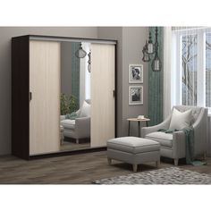 Шкаф-купе Альянс 2 Венге / белфорд No Brand