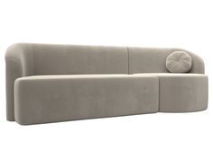 Прямой диван Лига Диванов Лига-027 угол правый 257х97х82 см, бежевый