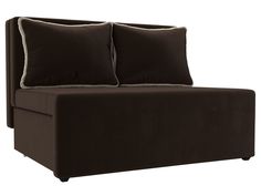 Диван прямой Лига Диванов Лагуна 109х93х81 см, коричневый\бежевый