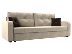 Прямой диван Лига Диванов Ливерпуль Лайт 225х85х79 см, бежевый