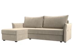 Угловой диван Лига Диванов Лига-004 левый угол 226х140х85 см, бежевый