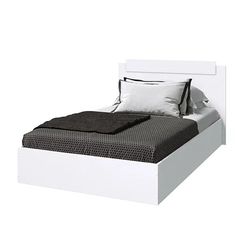 Кровать ЭКО 120х200 белый гладкий No Brand