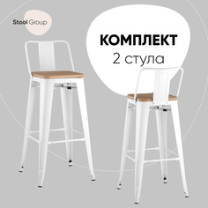 Барный стул Stool Group барный со спинкой TOLIX YD-H765E-W LG-02 BOX2