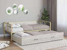 Кровать 4 сезона Арга Лофт выкатная 4s-argaloft90vyk-dkb-1014