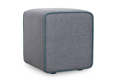 Пуф НОНТОН Фаст, 38.5x39.5x44 см, темно-серый / темно-зеленый