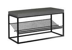 Обувница НОНТОН Крафт 1, 80х30х46 см, черный муар / графит