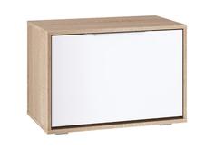 Обувница НОНТОН Куба, 65x38.3x45.8 см, дуб сонома / белый премиум