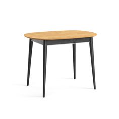 Стол обеденный Техкомпро Арека М бук / черный