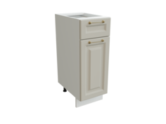 Шкаф напольный с 1-ой дверью и ящиком SURA Ницца Кварц грей 30x47,8x81,6 арт.ММК-00003277