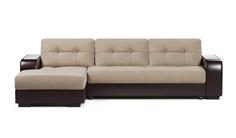 Угловой диван-кровать 4Home Брюссель, 256х173х115 см, Beige, левый, Дельфин