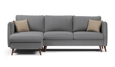 Угловой диван-кровать 4Home Пекин, 247х175х96 см, Gray, левый, Еврокнижка