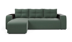 Угловой диван-кровать 4Home Дуглас, 240х165х98 см, Green, левый, Еврокнижка