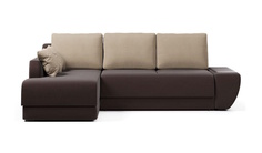 Угловой диван-кровать 4Home Нью-Йорк, 250х162х87 см, Brown, левый, Еврокнижка