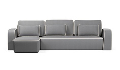 Угловой диван-кровать 4Home Линда, 344х165х90 см, Gray, левый, Еврокнижка
