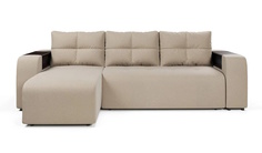 Угловой диван-кровать 4Home Дуглас, 240х165х98 см, Beige, левый, Еврокнижка