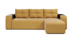 Угловой диван-кровать 4Home Дуглас, 240х165х98 см, Yellow, правый, Еврокнижка
