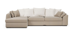 Угловой диван 4Home Калифорния, 280х171х78 см, велюр Beige, левый угол, Дельфин