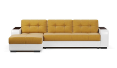 Угловой диван-кровать 4Home Брюссель, 256х173х115 см, Yellow, левый, Дельфин