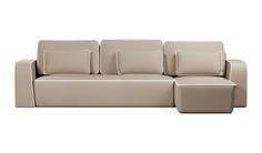 Угловой диван-кровать 4Home Линда, 344х165х90 см, Beige, правый, Еврокнижка