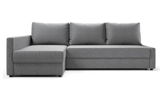 Угловой диван-кровать 4Home Фрисби, 230х151х66 см, Gray, левый, Дельфин