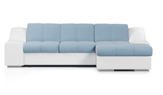 Угловой диван-кровать 4Home Чикаго, 286х180х83 см, Light Blue, правый, Дельфин