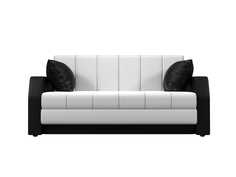Диван-кровать 4Home Малютка, 154x86x73 см, выкатной, белый\черный, экокожа