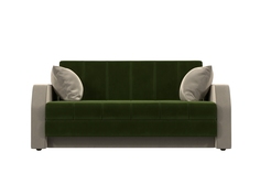 Диван-кровать 4Home Малютка, 154x86x73 см, выкатной, зеленый\бежевый, микровельвет