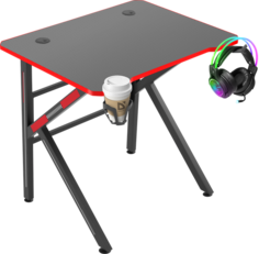 Игровой стол DEFENDER Assassin, подвес кружки+гарн., черн. RGB