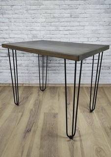 Стол кухонный Solarius Loft металл-дерево 100x80х75 цвет венге с черными ножками-шпильками