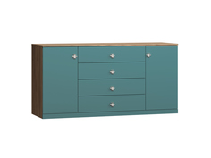 Комод Скарабей-3 Аквамарин для одежды 160x80x52 Мегамебель