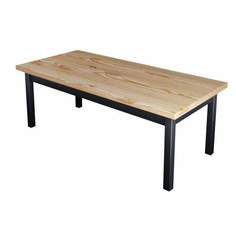 Журнальный стол Solarius Классика дерево 130х70х46, лакированный с ножками цвета антрацит