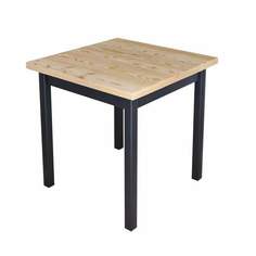 Стол кухонный Solarius Классика квадратный 70х70х75, лакированный с ножками цвета антрацит