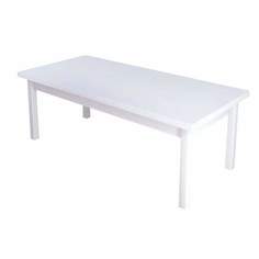 Журнальный стол Solarius Классика дерево 130х60х46, цвет белый