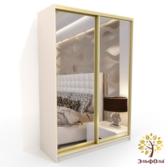 Шкаф-купе ЭльфОла "Элеганс", 180х45х220 см, слоновая кость
