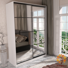 Шкаф-купе ЭльфОла Квадро, 110х60х220 см, белый