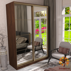 Шкаф-купе ЭльфОла Квадро, 110х45х220 см, венге