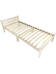 Кровать односпальная Solarius Классика компакт ортопедическая 70х200, лакированная