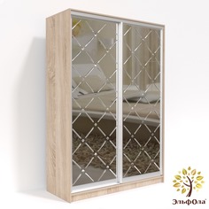 Шкаф-купе ЭльфОла Диамант, 180х45х220 см, Дуб сонома