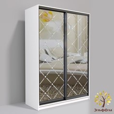 Шкаф-купе ЭльфОла Диамант 180х60х240, белый