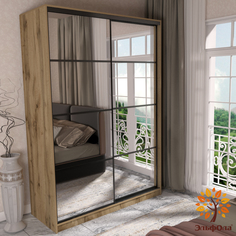 Шкаф-купе ЭльфОла Квадро, 110х45х220см, вотан