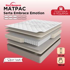 Анатомический матрас Мир Матрасов SERTA EM EMOTION 200*160 двухсторонний