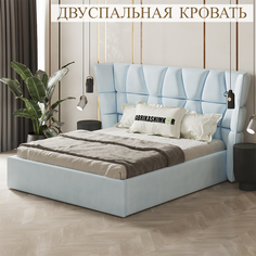 Кровать FABRIKASHIMKOR YORKDEILY двуспальная 180х190 голубой