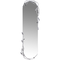 Настенное зеркало Bogacho Oliva Branch Айс Античное серебро