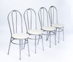 Стул Мир Мебели Версаль молочный 37x37x95 см экокожа 4 шт