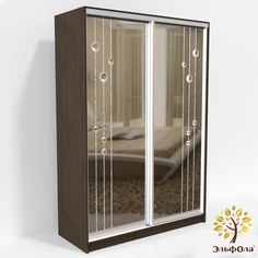 Шкаф-купе ЭльфОла Роса 152х60х240, венге