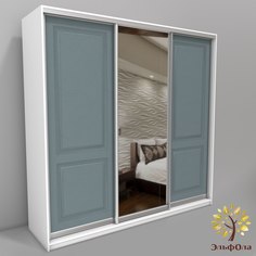 Шкаф-купе трехстворчатый ЭльфОла Трейд 175х60х220, белый