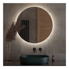 Зеркало интерьерное настенное Defesto с led подсветкой 80 см