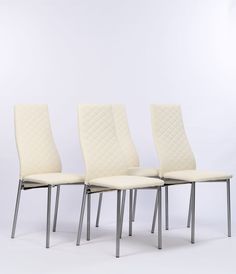 Стул Мир Мебели Магнат кремовый 41x41x105 см экокожа,4 шт