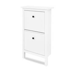 Тумба для обуви IKEA Кымор два отдела Белый
