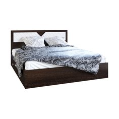 Кровать ЭРА НИКОЛЬ 1,6*2,0 м с ящиками Венге/Лиственница светлая ERA
